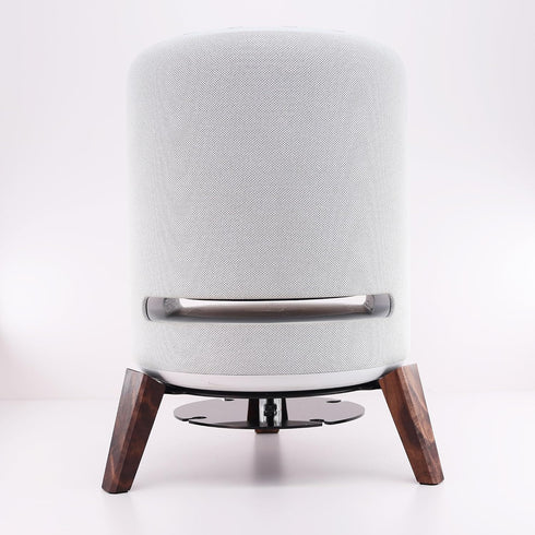 Alloery 2nd/1st Wooden Stand for Echo Studio and Homepod Gen Smart Speaker, Stable Desktop Mount for Better Sound