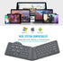 MoKo Foldable Bluetooth Keyboard, Ultra-Thin Rechargeable Portable Wireless Keyboard for Laptop, iPhone, iPad, Gray