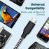 Micro USB Charging Cable 10/10/10FT, 3 Pack Nylon Braided Charger Cables for Samsung, Nexus, LG, Smartphones, Tablets, Kindle, Game Consoles, Cameras, Hard Drives, and More, Black&White