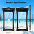 CACOE Floating Universal Waterproof Phone Case 2 Pack (Black+Pink) - IPX8, fits up to 7.0", with adjustable neck
