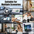 incthoust Ultra-Thin Foldable Magnetic Car Phone Mount,Ultrathin Adjustable Magnetic Phone Holder,New Portable Dual