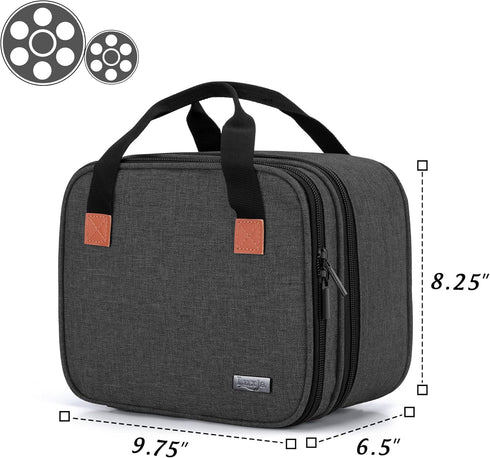 LUXJA Mini Projector Carrying Case - Portable and Protective Black Bag for Accessories