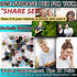 Zijipjy 54Pcs 3.8mm -5.1mm) 3 S/M/L,9 Earbuds Replacement Tips Silicone Earbuds Cap Replacement Pieces Earbud Covers