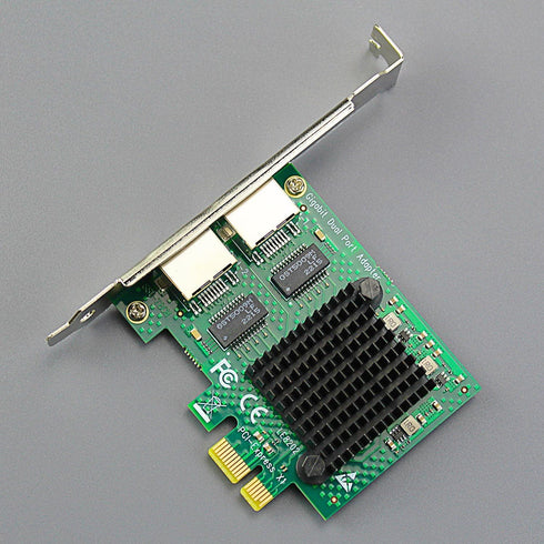 GLOTRENDS LE8202 2 RJ45 Gigabit Network Card with Ports for Soft Router, NAS Link Aggregation, Network Isolation, etc