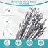 LEIFIDE 500 Pcs Heavy Duty Metal Zip Ties, 304 Stainless Steel Self Locking Cable Ties, 5.9 Inch