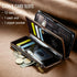 Defencase iPhone 11 Wallet Case, RFID Blocking Card Holder for Women and Men, PU Leather Magnetic Snap Flip Case, Coffee
