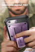 SUPCASE Rugged Phone Case for iPhone SE 3rd/2nd Gen, iPhone 7/8, with Screen Protector, Stand & Holster, Purple