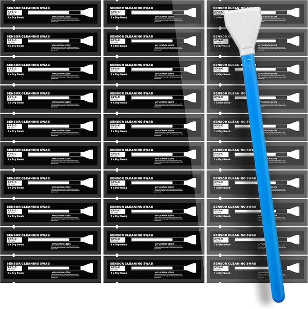 Sensor Cleaning Swabs for APS-C Sensors of DSLR or SLR Camera (30 Packs of 16 mm Swabs) (HCS-16-30)