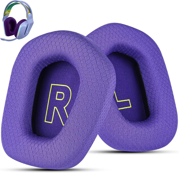 Logitech G733 Gaming Headset Fabric Replacement Ear Pads, Soft Mesh & Isolation Foam, Fits G335 Wireless Headphones