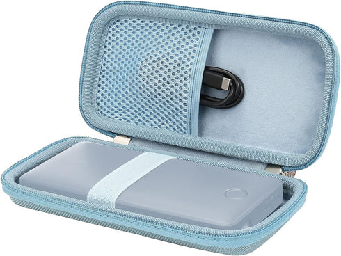 Khanka Hard Travel Case for Anker 325/535 Power Bank, PowerCore 20K Portable Charger 20000mAh (Blue)