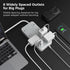TESSAN Power Strip Surge Protector 10 FT with 8 Outlets and 3 USB Ports (1 USB C), Wall Mountable Charging Station
