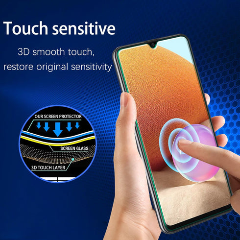 MAYtobe Tempered Glass Screen Protector for Samsung Galaxy A32 5G - 2 Pack, Anti-Scratch, Bubble-Free, Case Friendly
