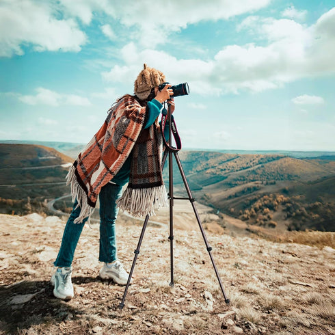 Auleda 71 6.6 LB VT-831HYS Camera Tripod Aluminum Tall Tripod Stand Compatible with Canon Nikon with Wireless Remote