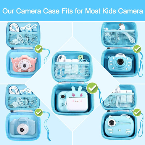 6.1 4.9 3.4 inch MINIBEAR Kids Camera Case Compatible Kids Camera, Case for Camera for Kids and Kids Action Camera