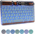 Wireless Bluetooth Keyboard, Portable Silent Light Up Rechargeable Mac Keyboard with 7 Colors Backlit for iPad iOS