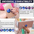 Weewooday 10 Pieces Self-Adhesive Nebula Phone Grip Holder for Smartphones and Tablets