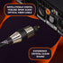 SatelliteSale Digital Toslink SPDIF Audio Optical Fiber Cable, Universal Wire, 15 feet, Nylon Black/Silver Cord