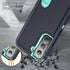 BaHaHoues Case for Samsung Galaxy S22, Shockproof/Dustproof Military Grade Cover with Built-in Kickstand, Dark