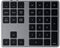 Satechi Bluetooth Extended Numeric Keypad, Slim Rechargeable 34-Key Numberpad for M2/M1 MacBook Pro/Air, Space Gray