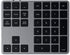 Satechi Bluetooth Extended Numeric Keypad, Slim Rechargeable 34-Key Numberpad for M2/M1 MacBook Pro/Air, Space Gray