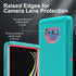 Samsung Galaxy Note 9 Case with 2Pcs Self Healing TPU Screen Protector & Camera Lens Protector (Aqua Blue/Pink)
