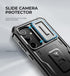 Dexnor Galaxy S24 Case - Heavy-Duty Shockproof, Full-Body Bumper, Built-in Slide Camera Cover, Screen Protector &