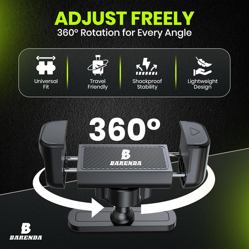 BARENDA N52 Magnetic Phone Holder for Gym with Magnet and Secure Clip, Strong Magnetic Phone Mount for All Phones