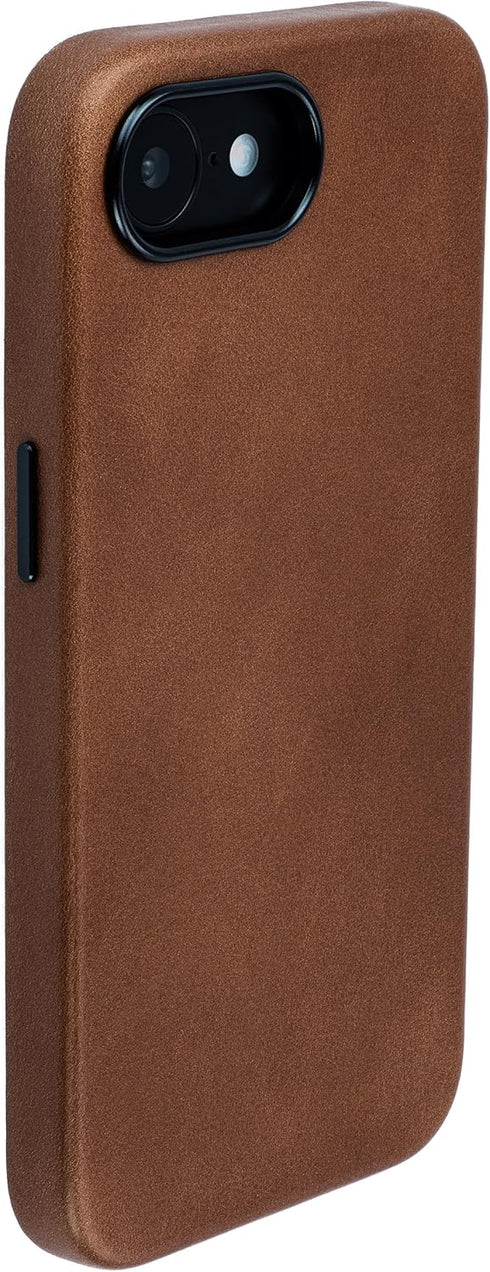 Dockem Genuine Leather Case for iPhone 17e, iPhone 16e, Compatible with MagSafe (MSGL,