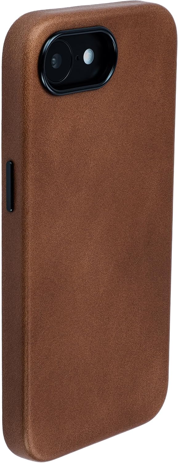 Dockem Genuine Leather Case for iPhone 17e, iPhone 16e, Compatible with MagSafe (MSGL,