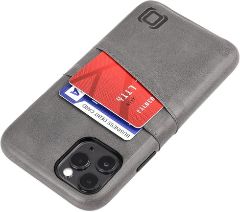 Dockem Wallet Case for iPhone 11 Pro - Built-in Metal Plate for Magnetic Mounting & 2 Credit Card Holders