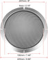 X AUTOHAUX 8" Round Speaker Grille Cover Mesh Trim, Silver Tone Subwoofer Grille Horn Protective Guard for Car Stereo