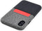 Dockem M1 Card Case for iPhone XR (6.1") - Slim Canvas Style Faux Leather Wallet Case with Built-in Metal Plate