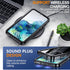 Hualele Galaxy S20 Case, Waterproof with Built-in Lens & Screen Protector, Rugged Heavy Duty Shockproof IP68 Case Black