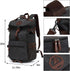 Backpack 4-Way Kalesi Gym Duffle Bag Vintage canvas with Shoes Compartment for travel Sport Hiking laptop (Vintage