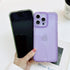 Cute Clear Bling Crystal Diamond iPhone 12 Pro Case with Sparkle Camera Lens Protector, Soft TPU Cover for Women, Pink.