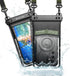 Dexnor IP68 Waterproof Phone Pouch, Universal Cellphone Dry Bag Case for iPhone 15 14 13 Pro Max, Black