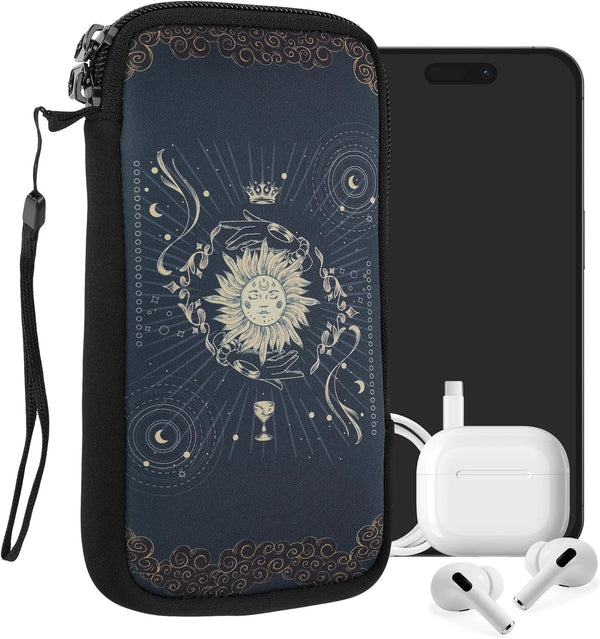 kwmobile Neoprene Sleeve for Smartphone Size XL - 6.7/6.8" Shock Absorbing Pouch Case - Protective Phone Bag