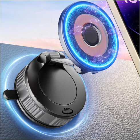 LFNOWN Phone Holders for Your Car Adjustable Upgraded Vacuum Magnetic Suction Cup Phone