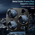 Uyiton iPhone 12 Pro Max Camera Lens Protector - 9H Tempered Glass, Drop Protection, Scratch Resistant, Easy Install -