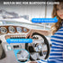 Single Din Marine Stereo Receiver: Bluetooth Boat Radio with Digital LCD Display, AM FM MP3, USB Charging