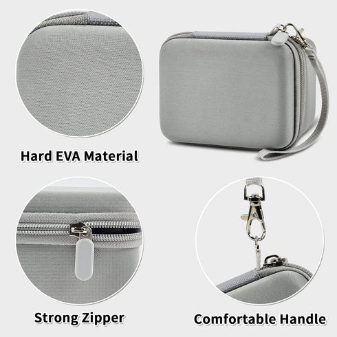 Vlogging Camera Case Compatible with Duluvulu/VJIANGER/JGIPL/TEBNGIHNM 4K Digital Cameras for Youtube, Grey