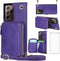 Asuwish Samsung Galaxy Note 20 Ultra 5G Wallet Case, Leather Cover with Zipper Slot, Screen Protector, Purple.