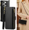 Antsturdy Wallet Case for iPhone 15 Pro Max, RFID Blocking PU Leather Crossbody Phone Case with Zipper Wrist Strap,