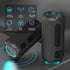 Linkyou Wireless Speakers Portable Outdoor Speaker with 30W Stereo Sound, IPX7 Waterproof Shower Speaker,Upgraded Portable Speaker for Home/Party/Outdoor/Beach, Up to 30 Hours Playtime, LED Light