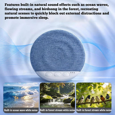 Ikokei 5.4 Pillow Speaker for Sleeping, Mini Portable Ultra Slim Blue-Tooth Under Pillow Speaker with White Noise Timer