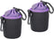 PATIKIL 2 Pcs 3.1" ID x 3.9" H Camera Lens Bag, Drawstring Pouch with Thick Neoprene