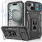 Gritup for iPhone 15 Case with Slide Camera Cover | 2-Pack HD Screen