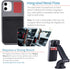 Dockem BIO Wallet Case for iPhone 12 Mini, Magnetic Mounting & 1 Credit Card Holder Slot (5.4" M2B, Grey and Black)