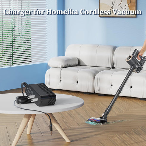 Charger for Homeika Cordless Vacuum Cleaner, Power Supply Replacement for Homeika H016 HA016 Vacuum