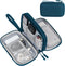 FYY Travel Cable Organizer, Portable Waterproof Double Layers Pouch for Electronic Accessories, Green